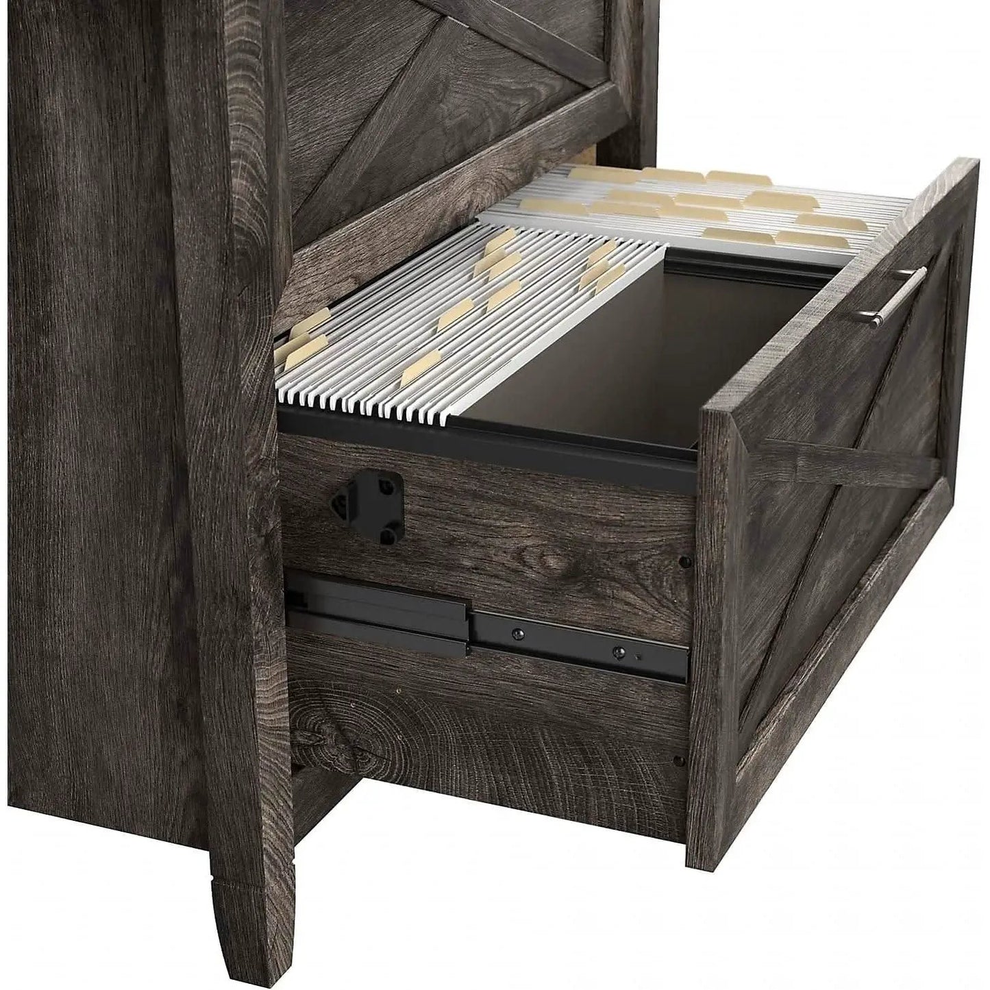 Key West 60W L Shaped Desk With Mobile File Cabinet Bundle from PriceLows™