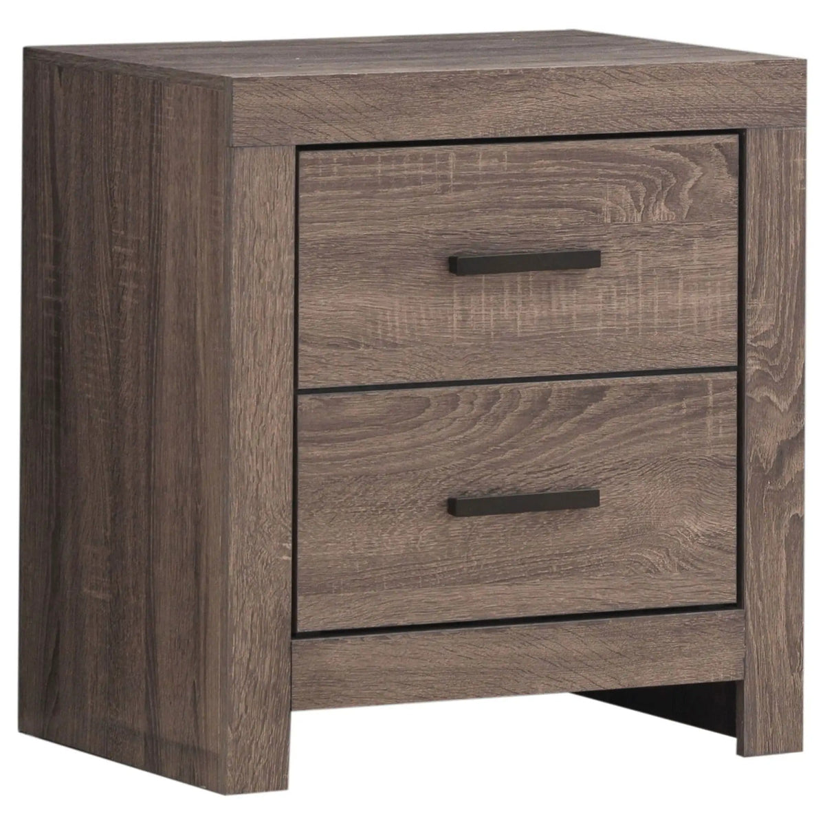 Brantford 5-piece Queen Bedroom Set Barrel (Style 2) | 5-Piece Set | Engineered Wood & Veneer | Oak