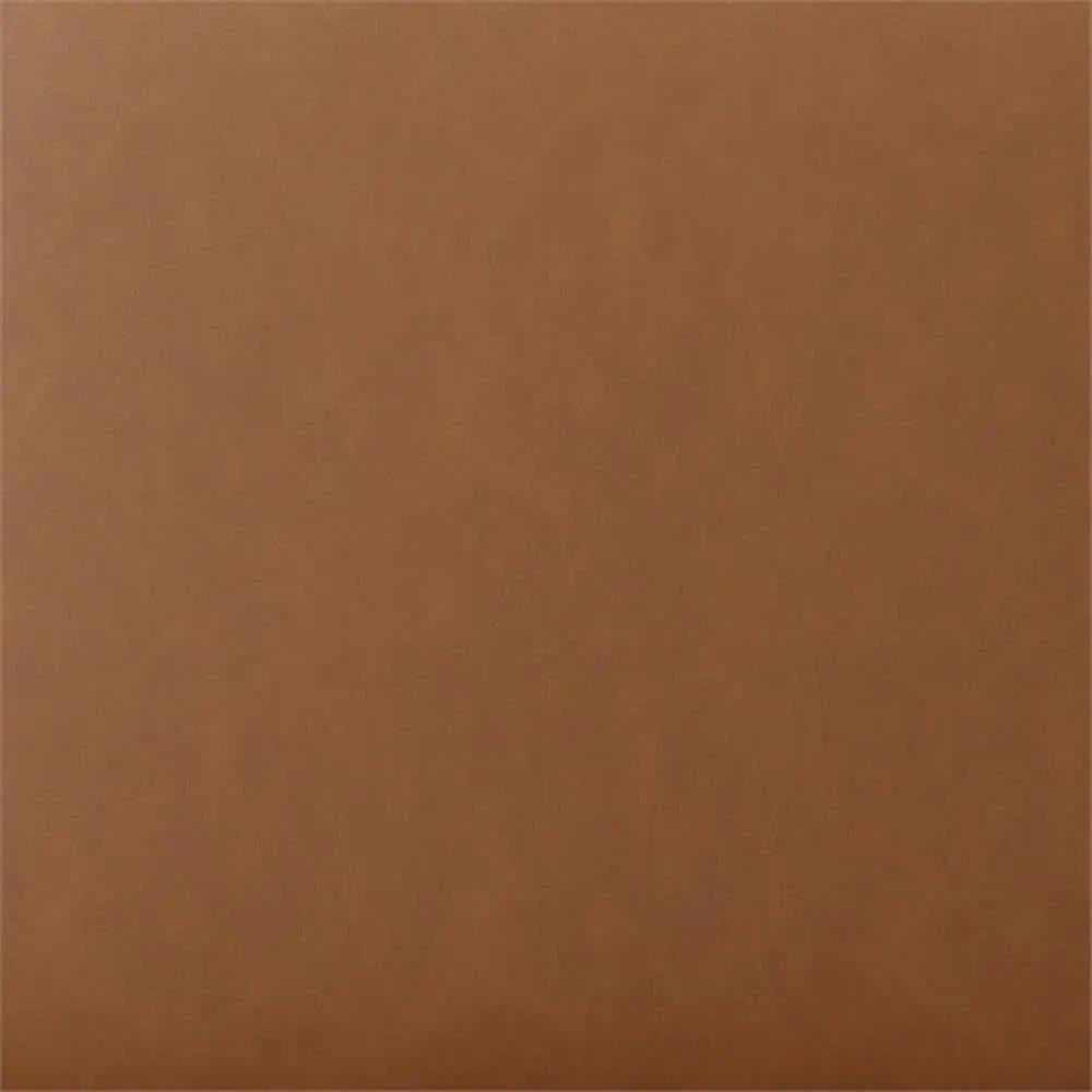 Eighteen Inch Caramel Brown Square Ottoman Footstool from PriceLows™