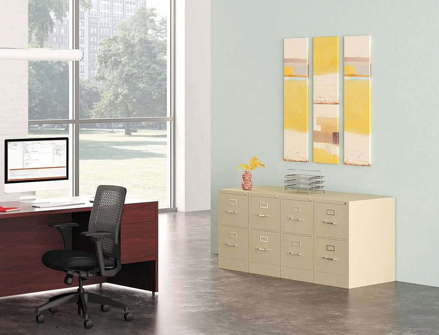 Two Drawer Filing Cabinet 510 Series Full Suspension 29x15 from PriceLows™