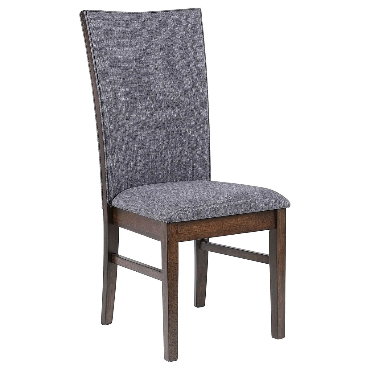 Sherwood Upholstered Dining Side Chair Grey (Set of 2) | 19.25 x 24 x 41.75 in | Rubberwood & Fabric | Dining Room