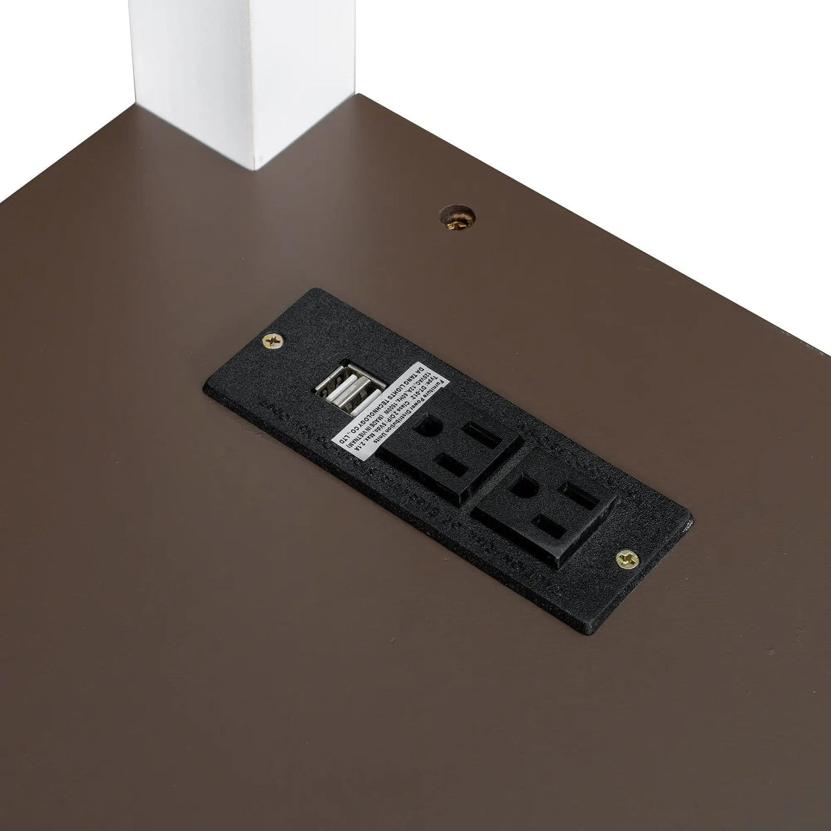 Queen Loft Bed With Desk | White | Open Shelf | USB Charging Station