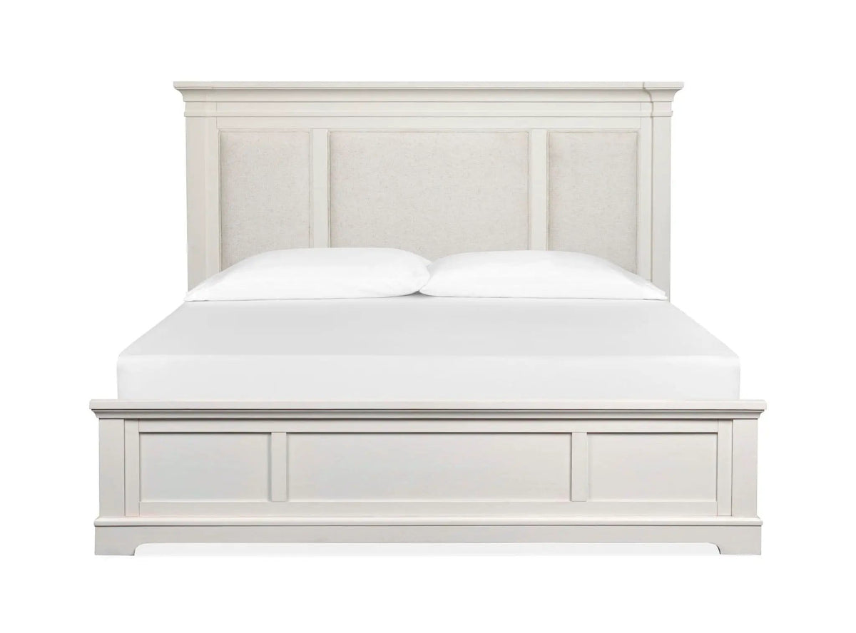 Kingston Complete Panel Bed With Upholstered Headboard | 3 Pieces | Bedroom Furniture | Bedroom