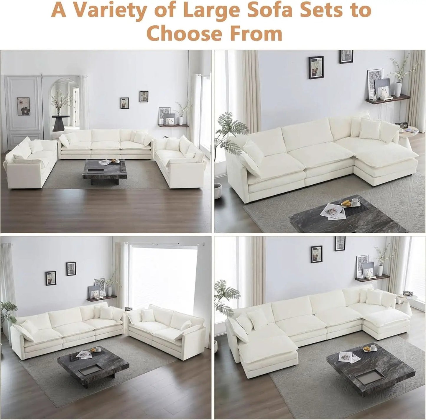 Beige 2 Piece Loveseat Armchair Set Chenille Upholstery from PriceLows™