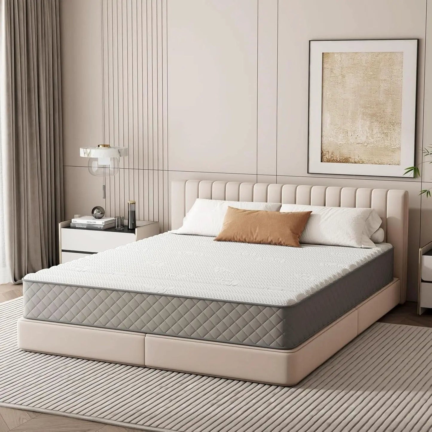 Full 10 Inch Hybrid Mattress With Cooling Gel Memory Foam from PriceLows™