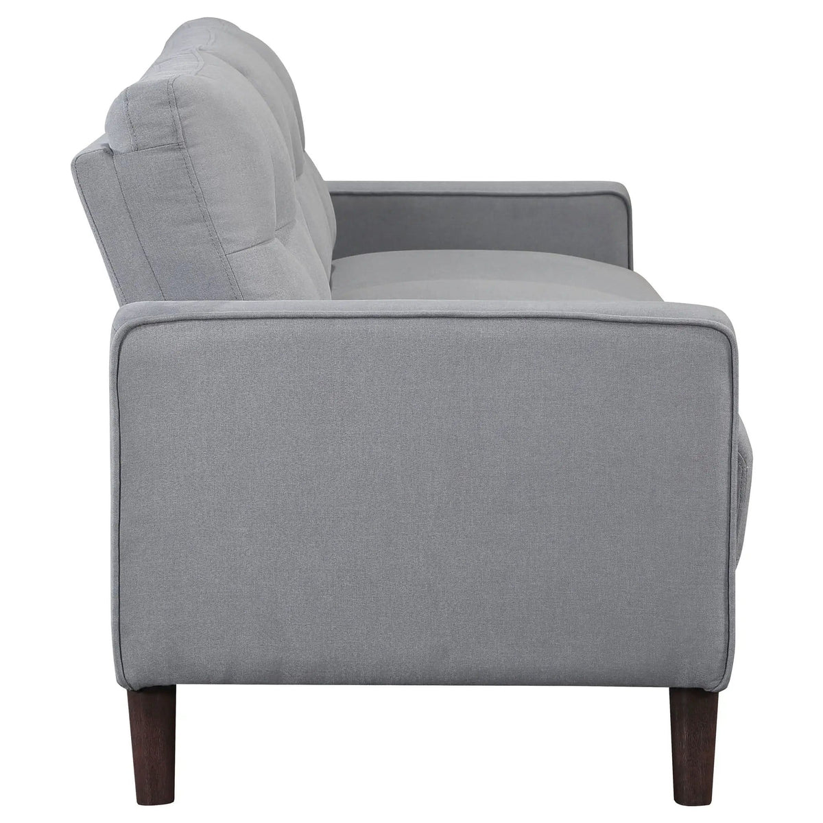 Bowen 2-piece Upholstered Track Arm Tufted Sofa Set | 2-Piece Set | Fabric | Grey