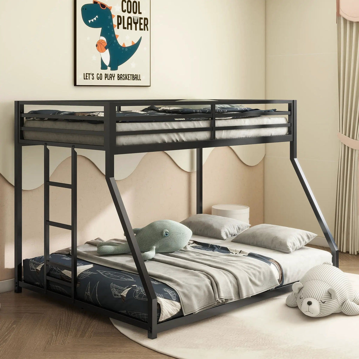 Adam Bunk Bed | 3 Pieces | Metal | Bedroom