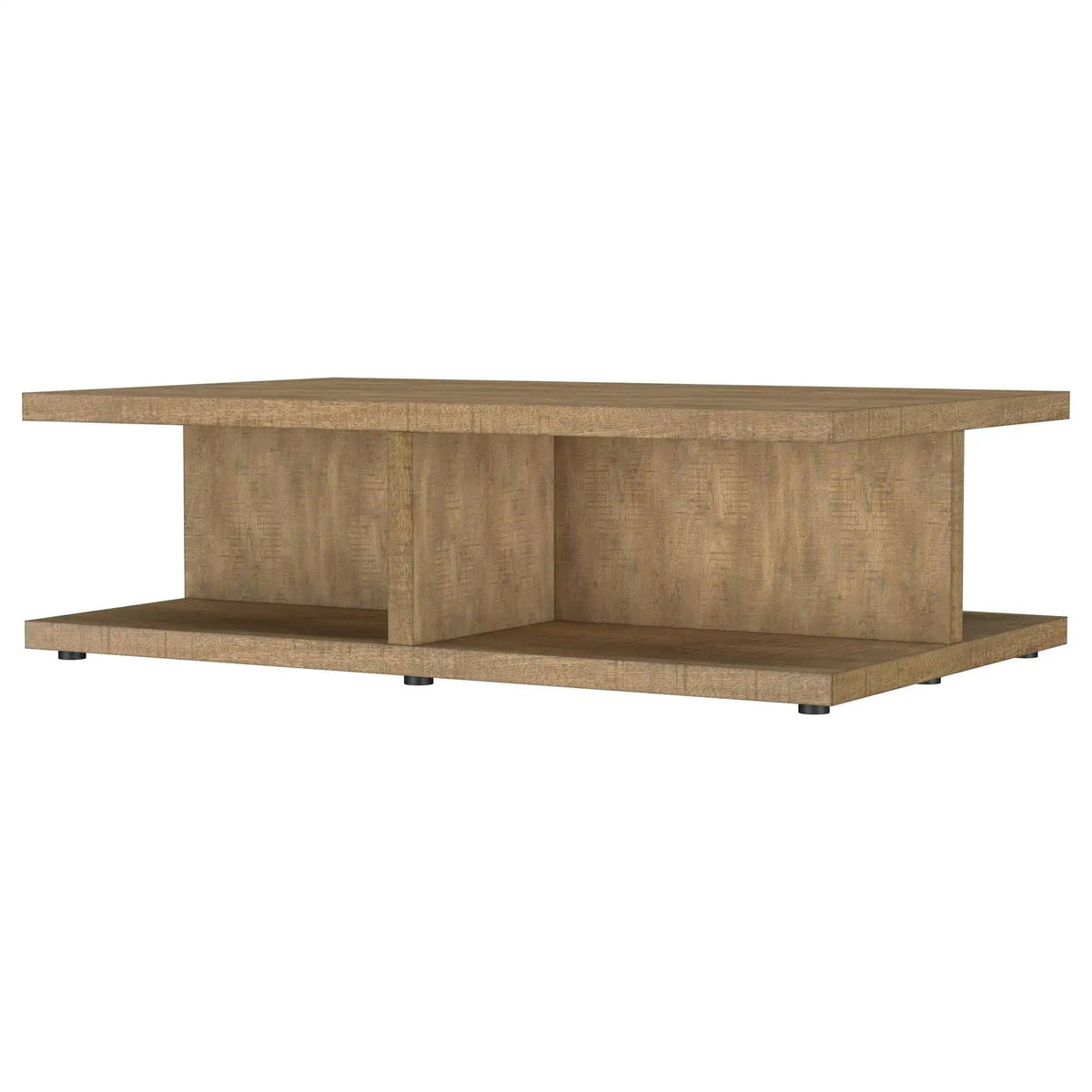 Cortona Square Engineered Wood Cocktail Coffee Table Mango | 54 x 33.75 x 16.25 in | Engineered Wood & Veneer | Living Room