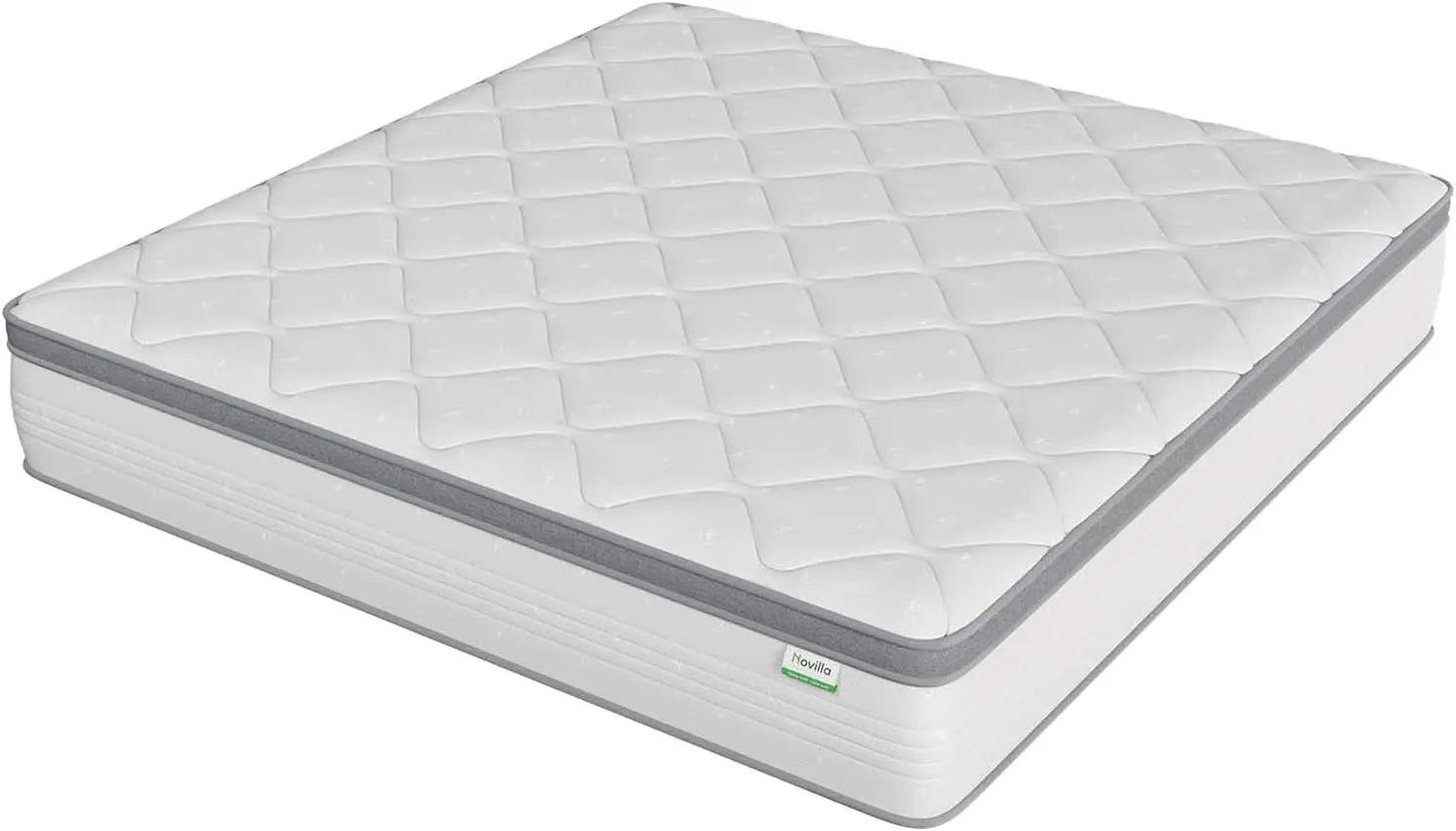 Queen Hybrid Mattress 12 Inch Soft Pillow Top Comfort from PriceLows™