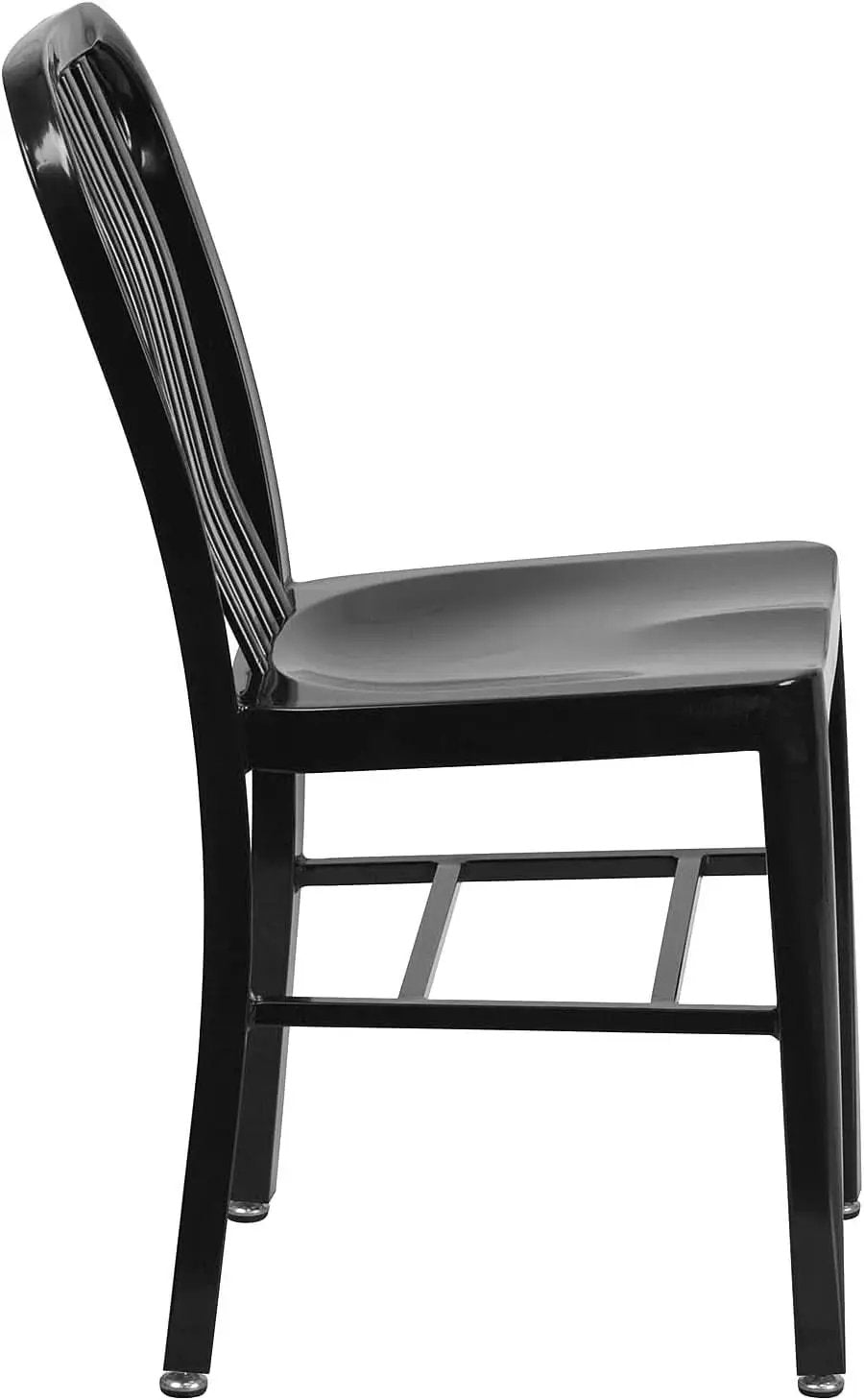 Commercial Grade Black Metal Indoor Outdoor Dining Chair from PriceLows™