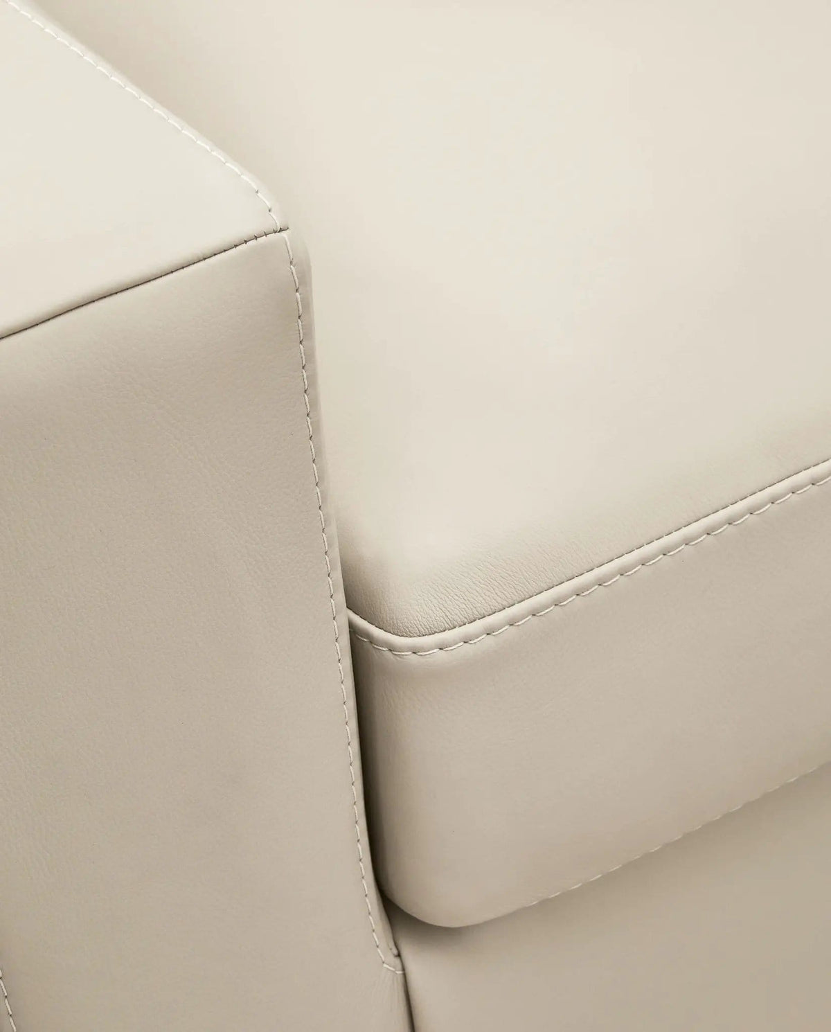 Treasure Trove Chair And A Half | 48 x 40 x 40 in | Faux Leather & Wood | Almond