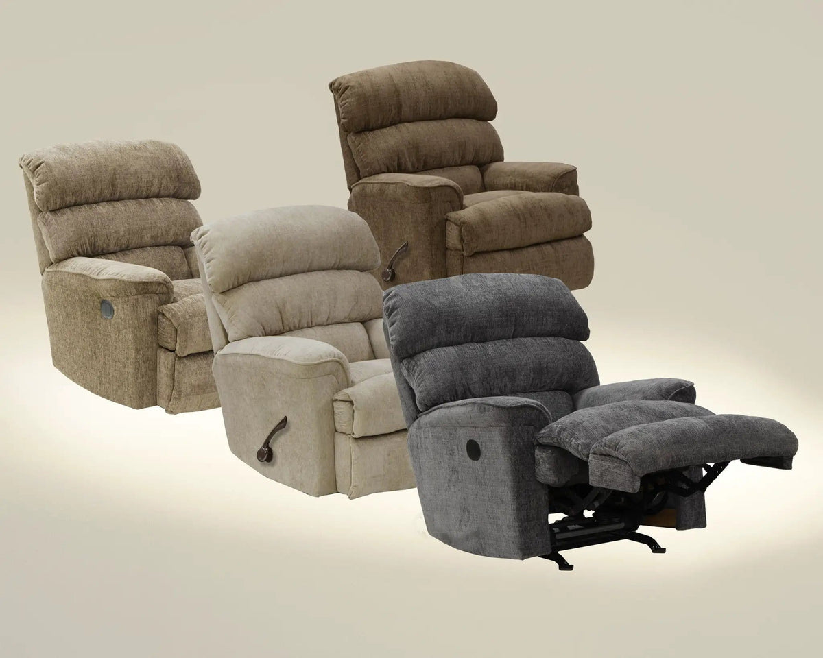 Pearson Rocker Recliner Rocker Chair | 4 Pieces | Chenille & Fabric | Living Room