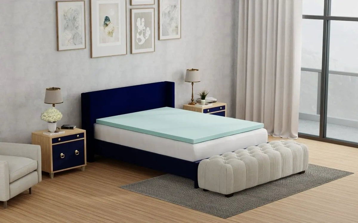 3 Inch Mattress Topper | Cooling Gel Memory Foam | Plush Feel | Twin Size