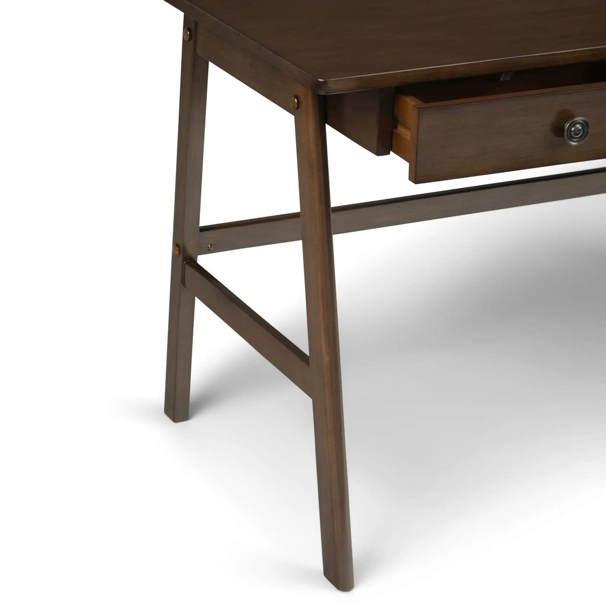Rylie Desk | 60 x 26 x 32 in | Solid Wood | Natural Aged Brown