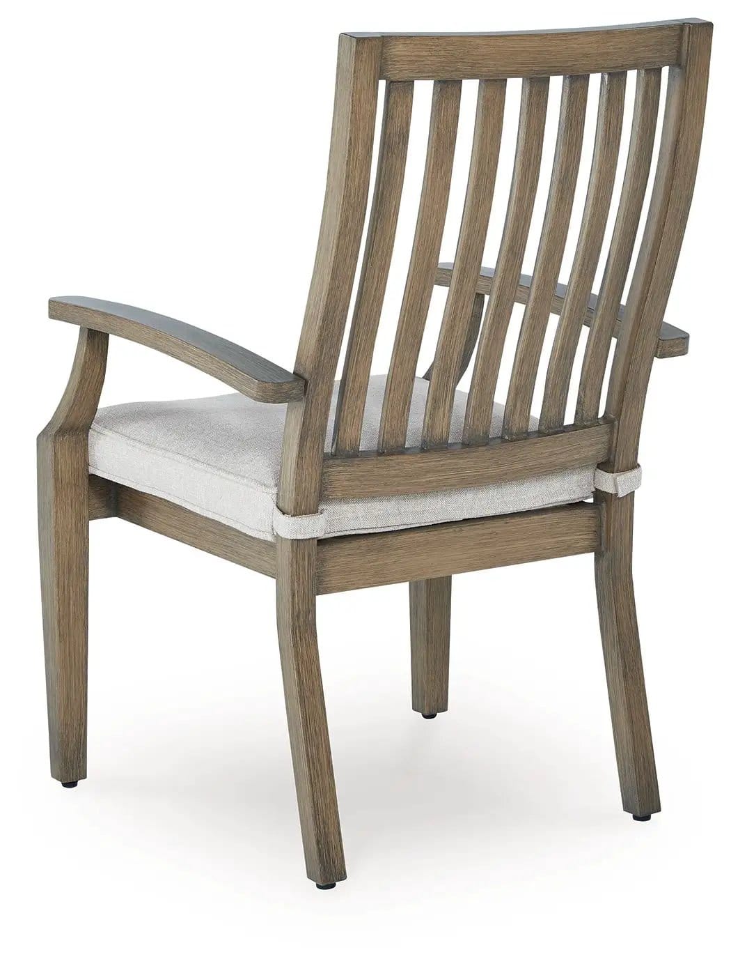 Rainier Ranch Arm Chair With Cushion (Set of 2) | 24.5 x 27.25 x 38.88 in | Polyester & Fabric | Brown / Beige