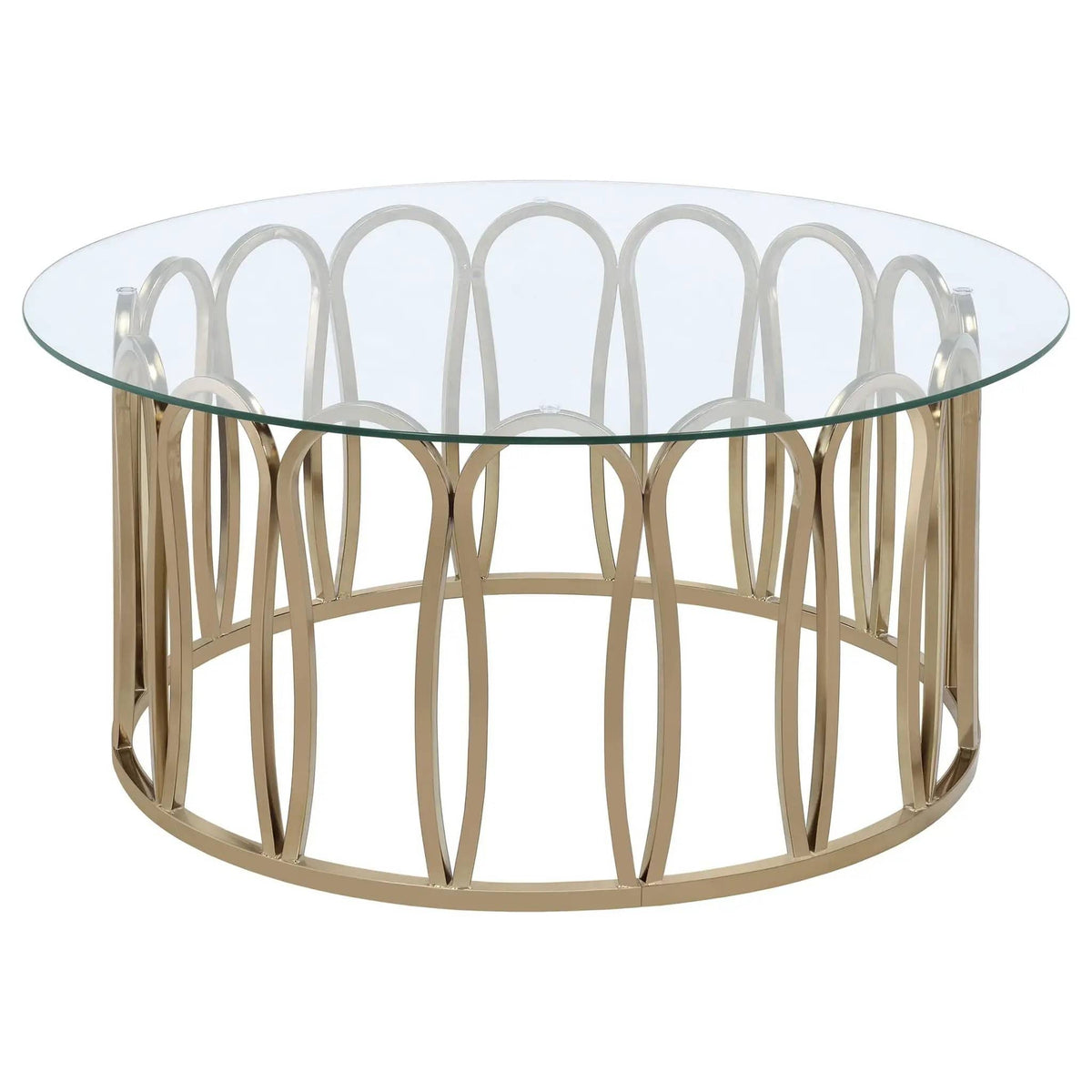 Monett 3-piece Coffee and End Table Set Chocolate Chrome | 3-Piece Set | Tempered Glass & Metal | Dining Room