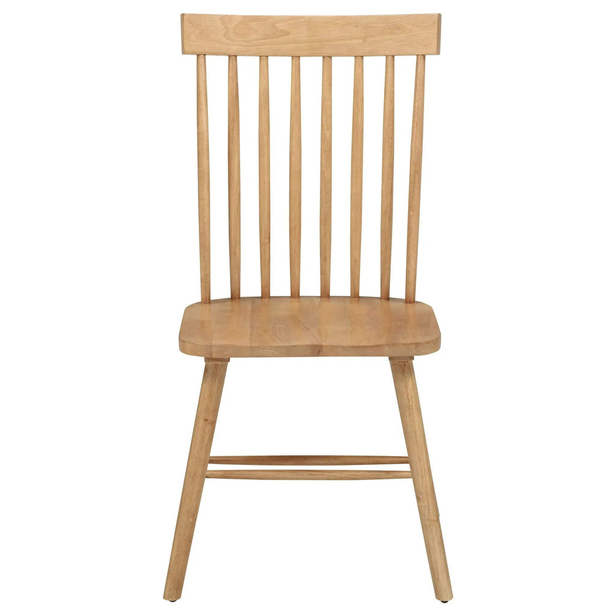 Andrews Windsor Spindle Back Dining Side Chair Light Ash (Set of 2) | 19 x 21.25 x 39.25 in | Rubberwood & Veneer | Dining Room