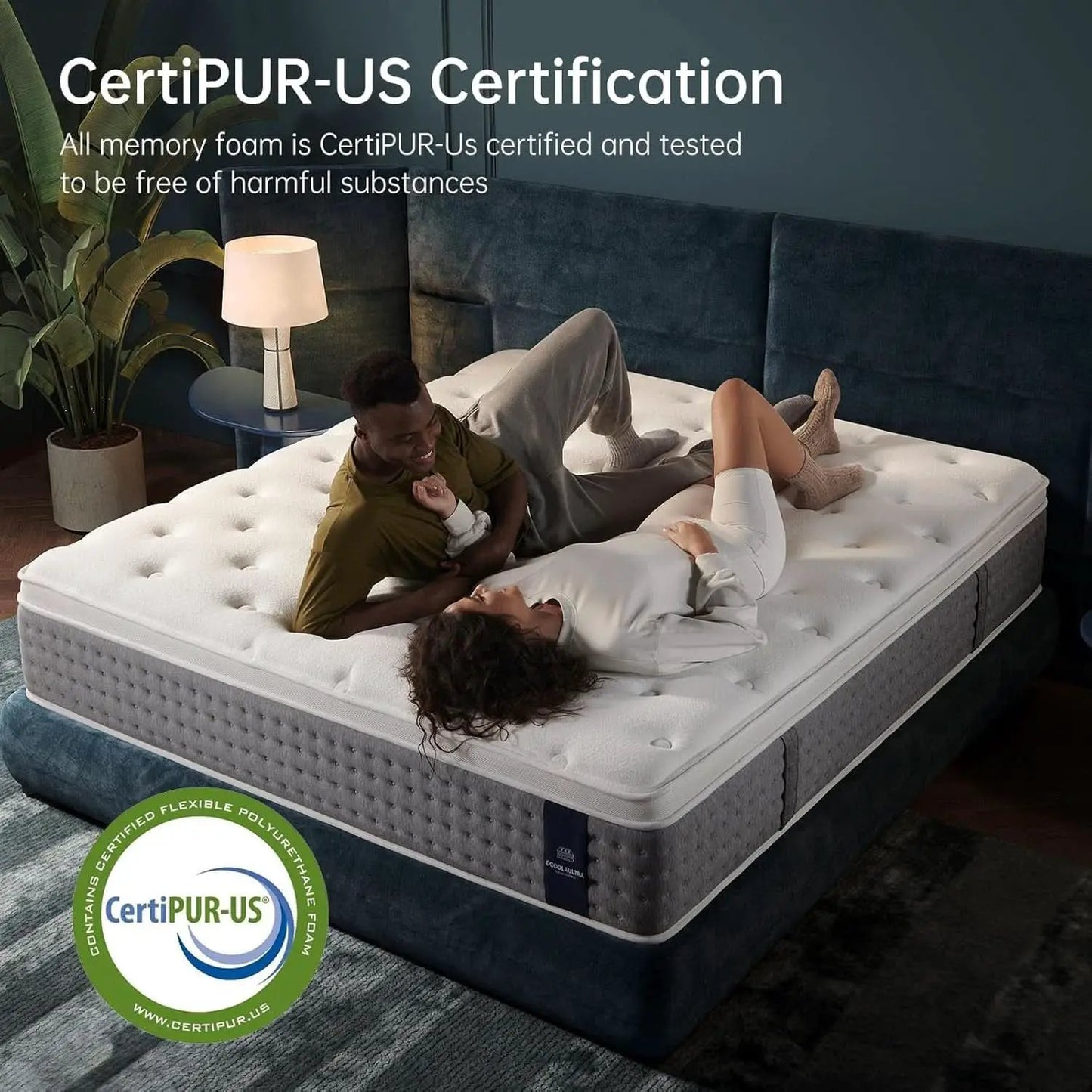 King Size Memory Foam Hybrid Mattress Fiberglass Free from PriceLows™