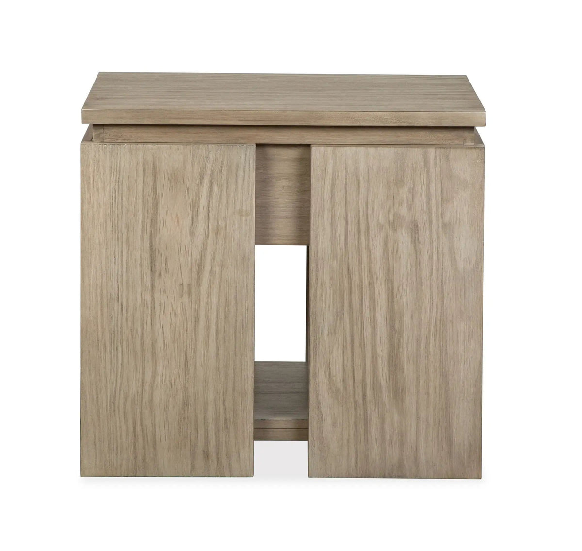 Conrad Rectangular End Table | 26 x 22 x 24 in | Veneer & Wood | Stone Harbor Gray