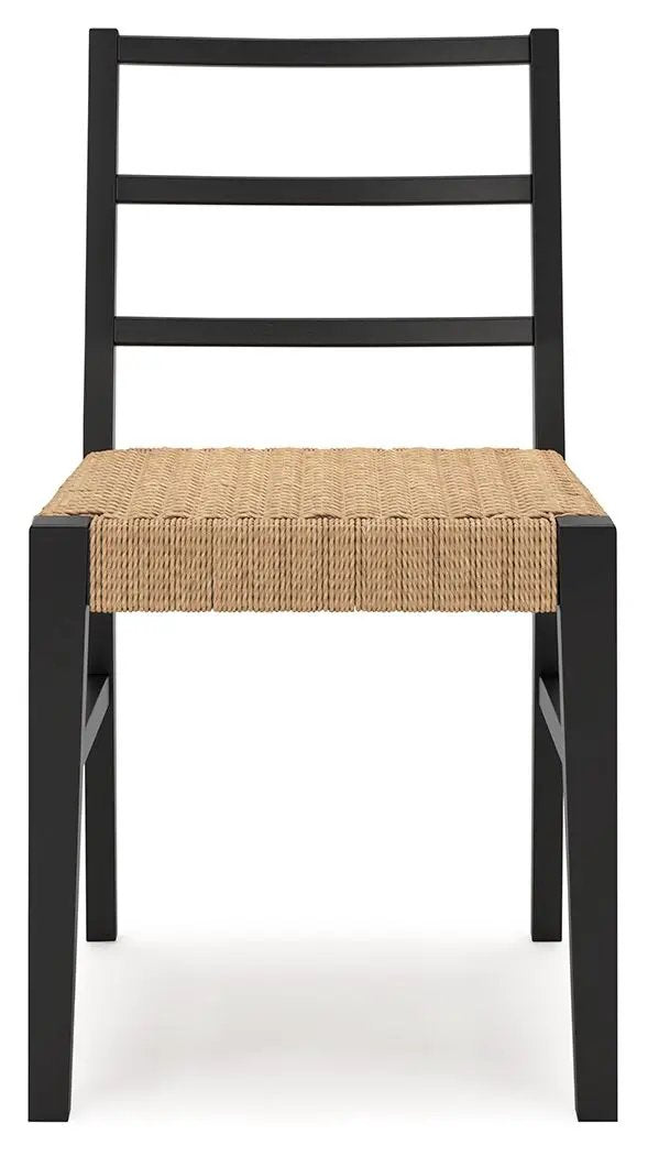 Isanti Dining Side Chairs | Set Of 2 | Light Brown And Black | Dining Room