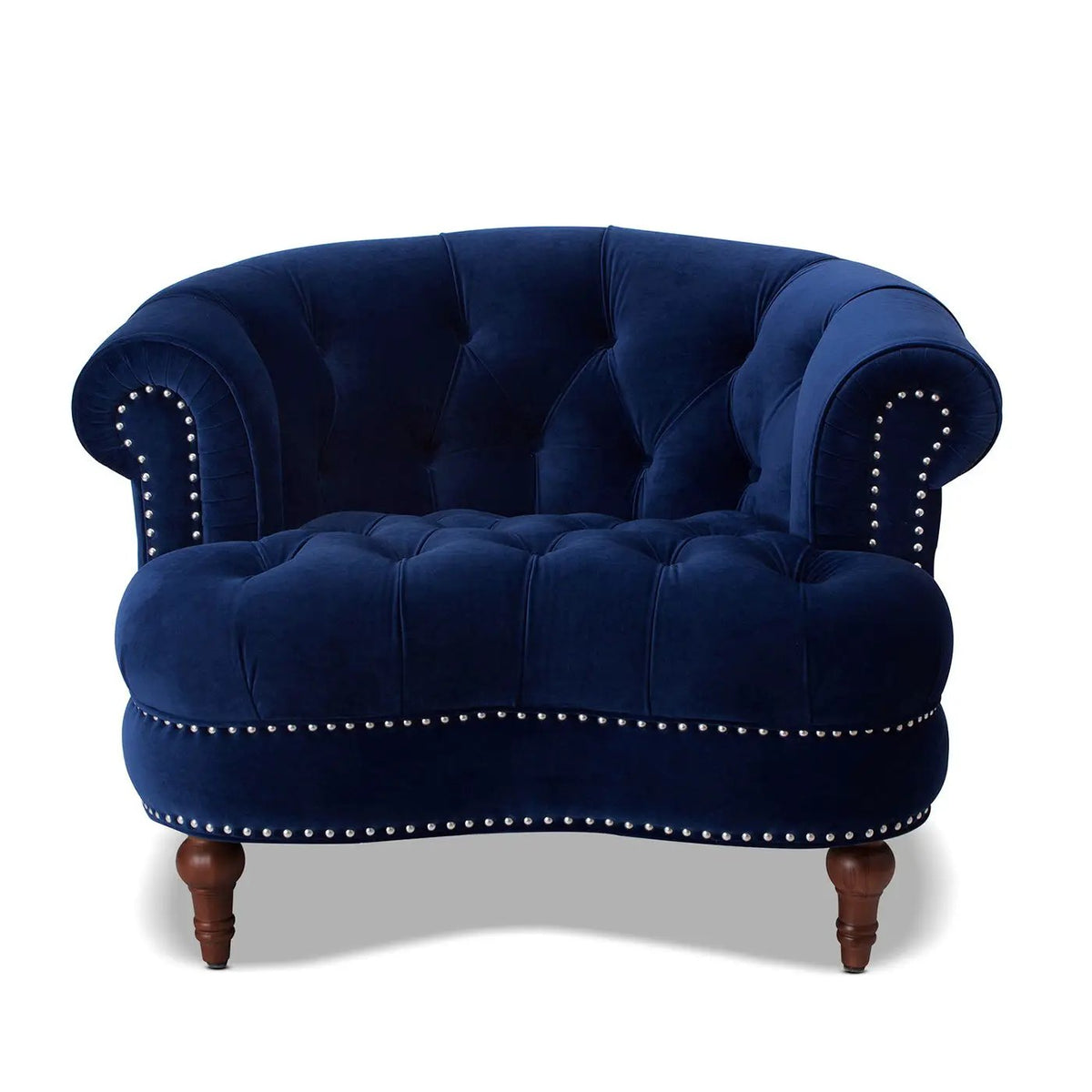 La Rosa Accent Chair | Victorian Tufted Style | Woven Fabric Upholstery | Durable Construction