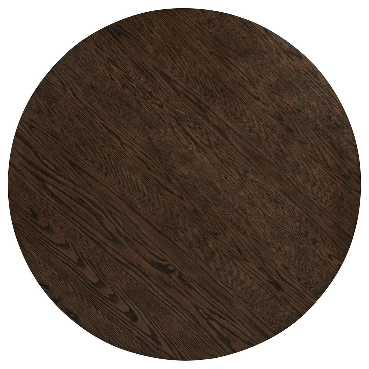 Ridgewell 5-piece Round Pedestal Dining Set Dark | 5-Piece Set | Rubberwood & Engineered Wood | Oak