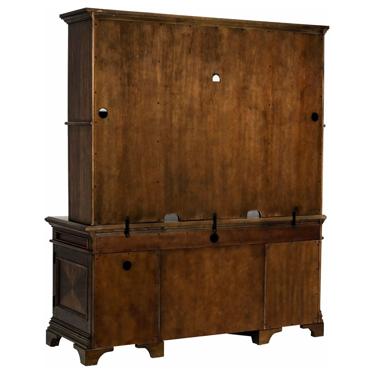 Hartshill 66-inch 5-drawer Credenza with Hutch Burnished | 66 x 24 x 78.25 in | 5-Drawer | Oak
