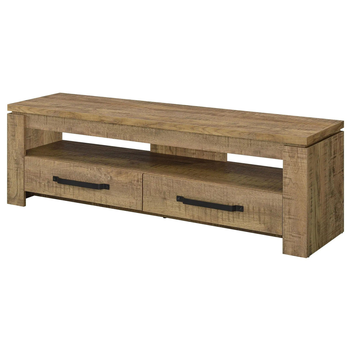 Elkton 2-drawer Engineered Wood 59-inch TV Stand Mango | 59 x 15.5 x 19.75 in | Engineered Wood | Living Room