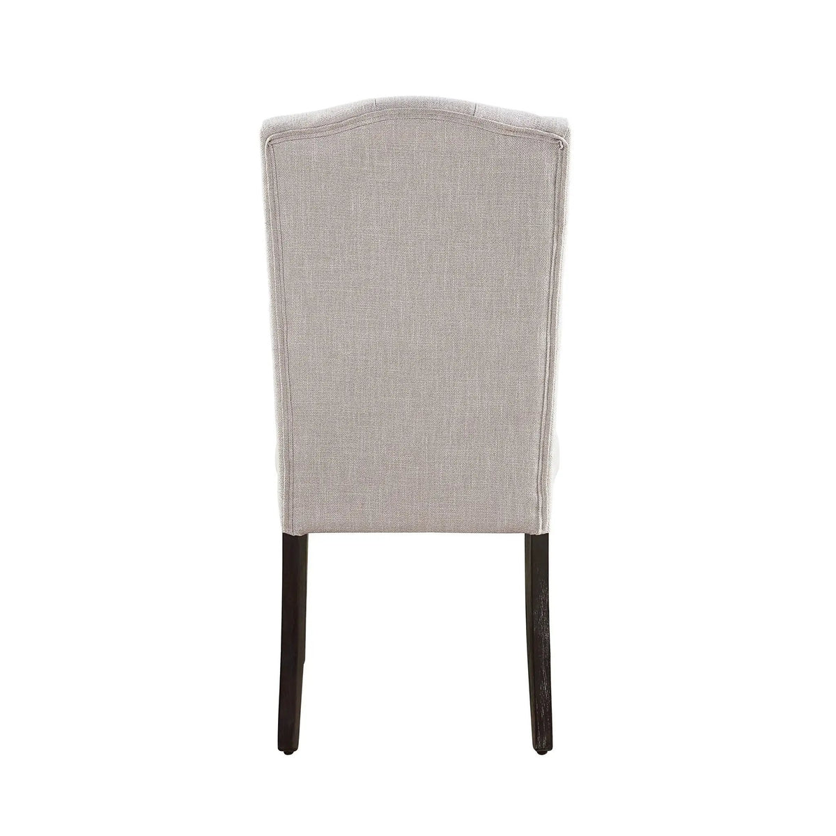 Gerardo Linen Dining Chairs | Set Of 2 | Beige | Weathered Finish