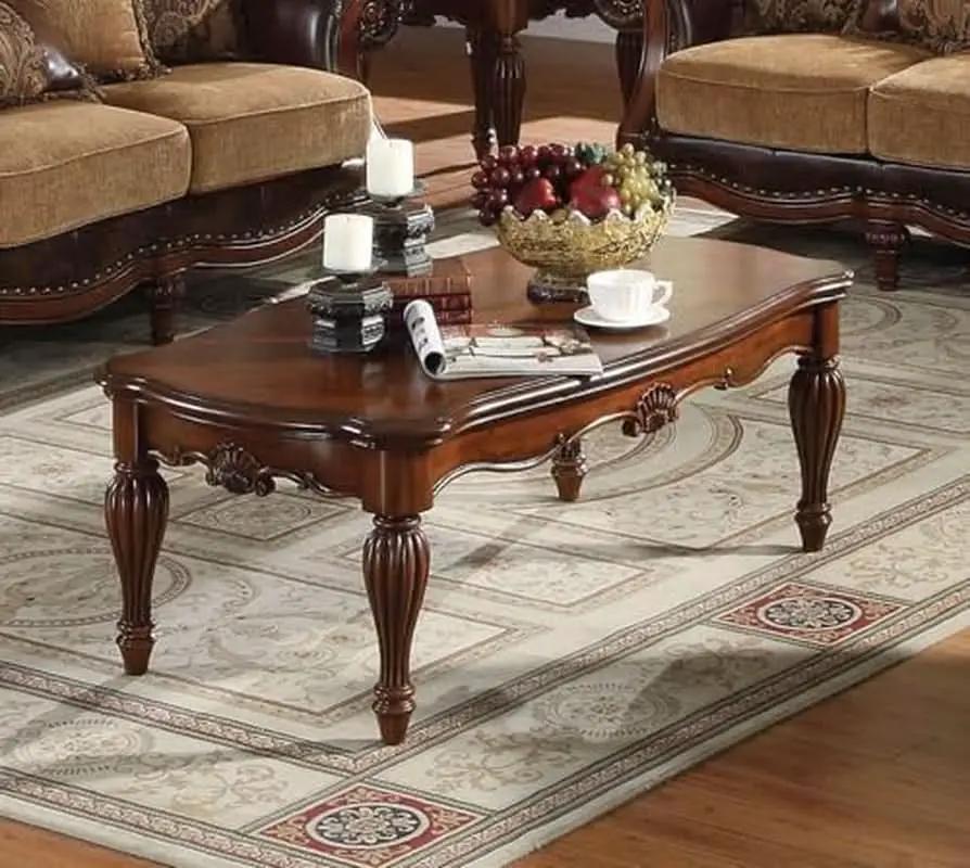 4 Piece Living Room Set With Sofa Loveseat Chair And Coffee Table Brown Chenille from PriceLows™