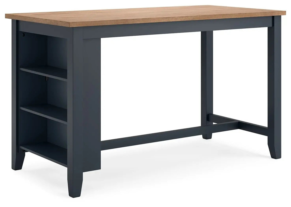Gesthaven Rectangular Counter Set | 5-Piece | Dining Room Counter Height | Natural Wood Tone