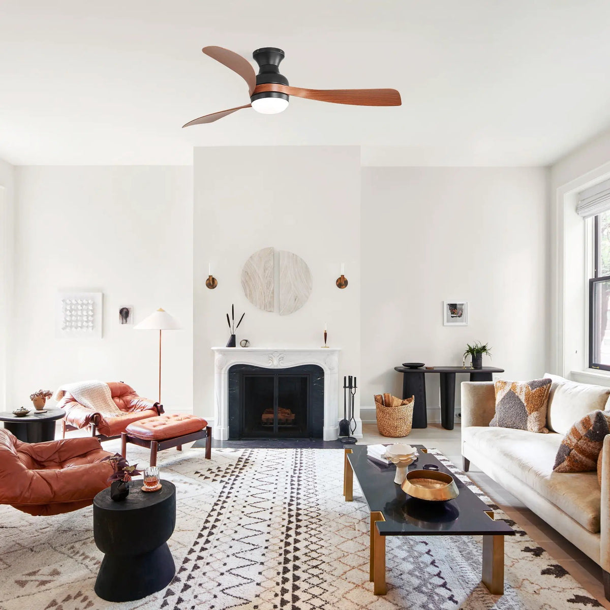LED Ceiling Fan With Remote | 3 Blades | Reversible DC Motor | 6 Speeds Dimmable Light