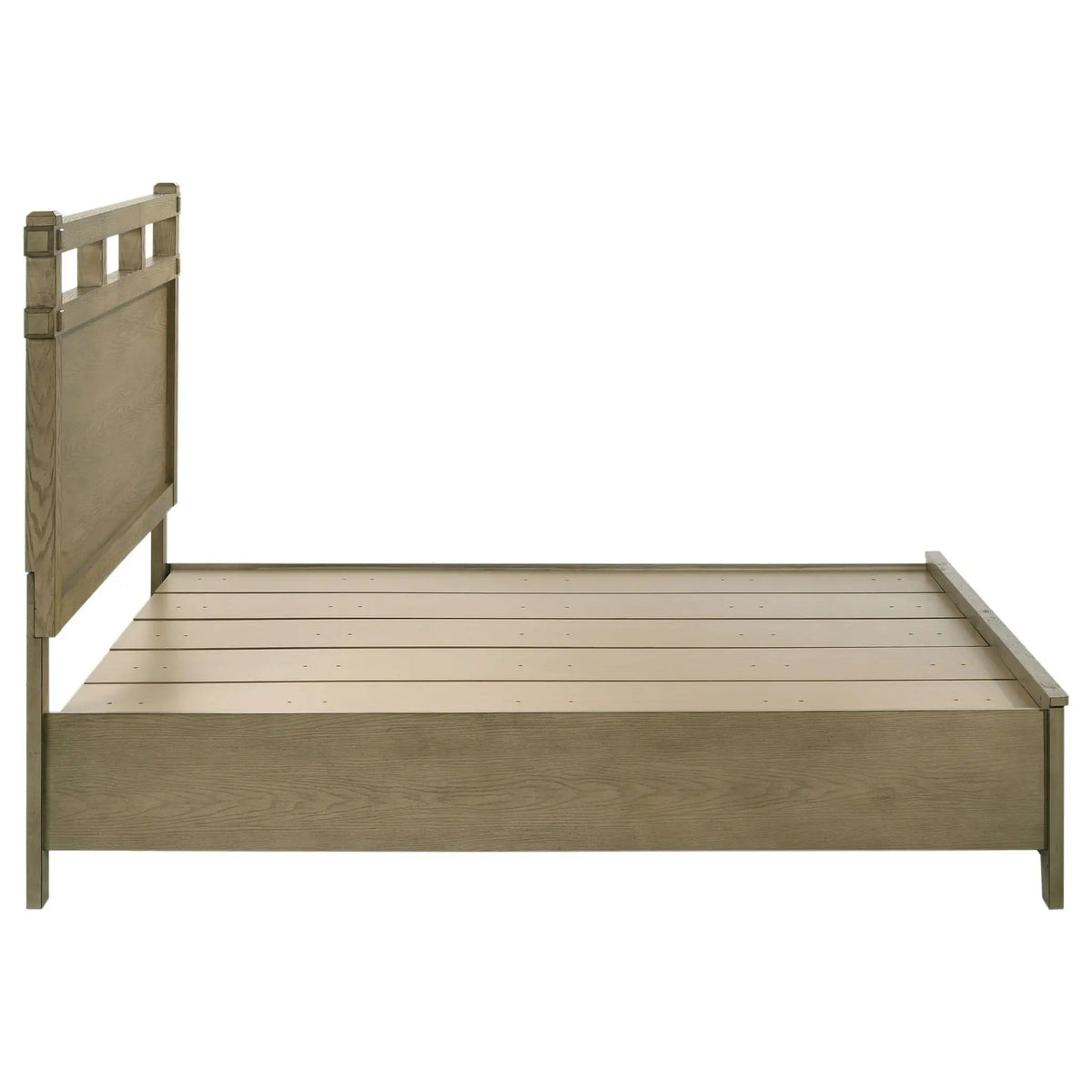 Hazlewood 59-inch Queen Panel Storage Bed Vineyard | 65.5 x 84 x 59 in | Rubberwood & Engineered Wood | Oak