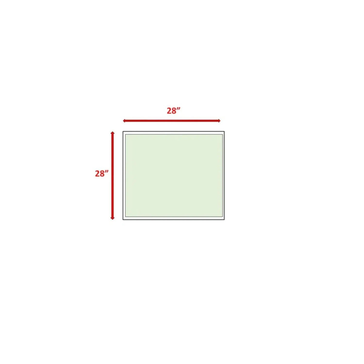 Square Coffee Table | Clear Tempered Glass Top | Rustproof Aluminum Frame | Fully Assembled
