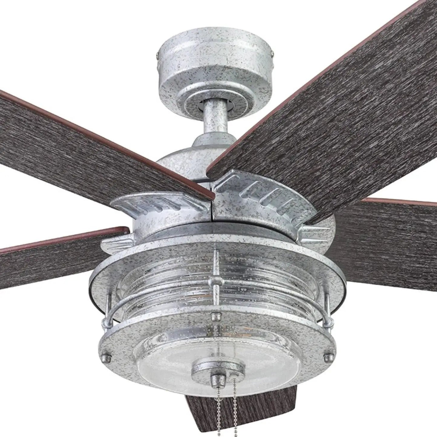 52 Inch Indoor Outdoor Ceiling Fan LED Light Dual Mount from PriceLows™