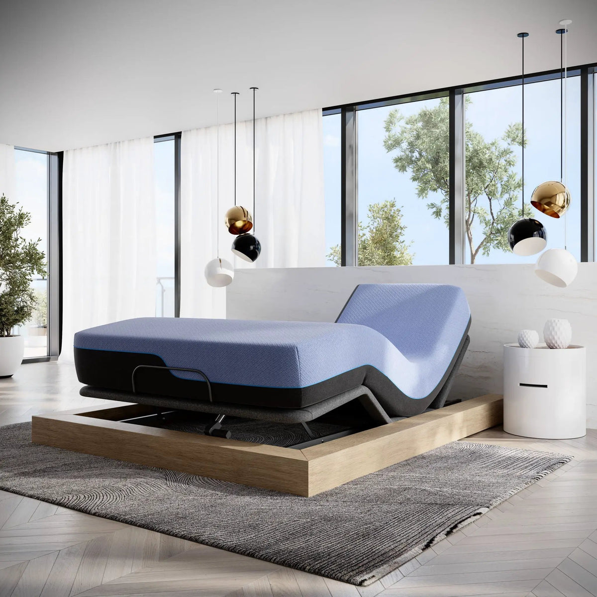 Hybrid Mattress | 12 Inch Height | Talalay Latex | Copper Infused Foam
