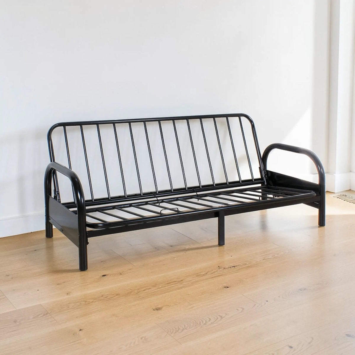 Alfonso Adjustable Sofa Frame | Black Metal | Metal Armrests | Cushions Not Included