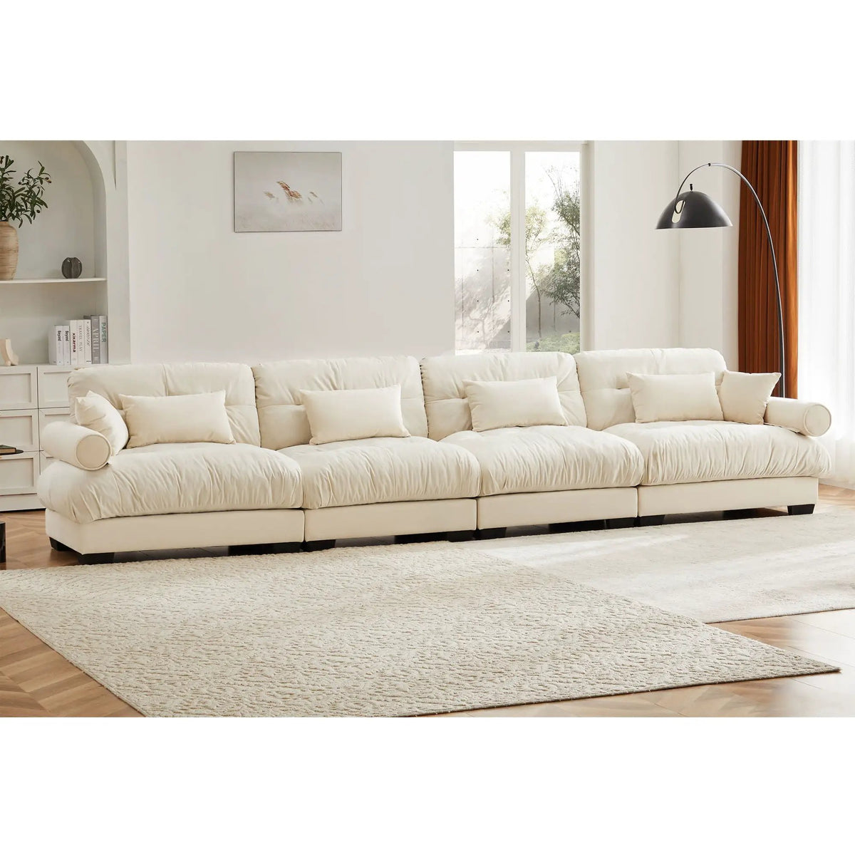 Sectional Sofa | Deep Seat Convertible | Modular Vintage | Oversized