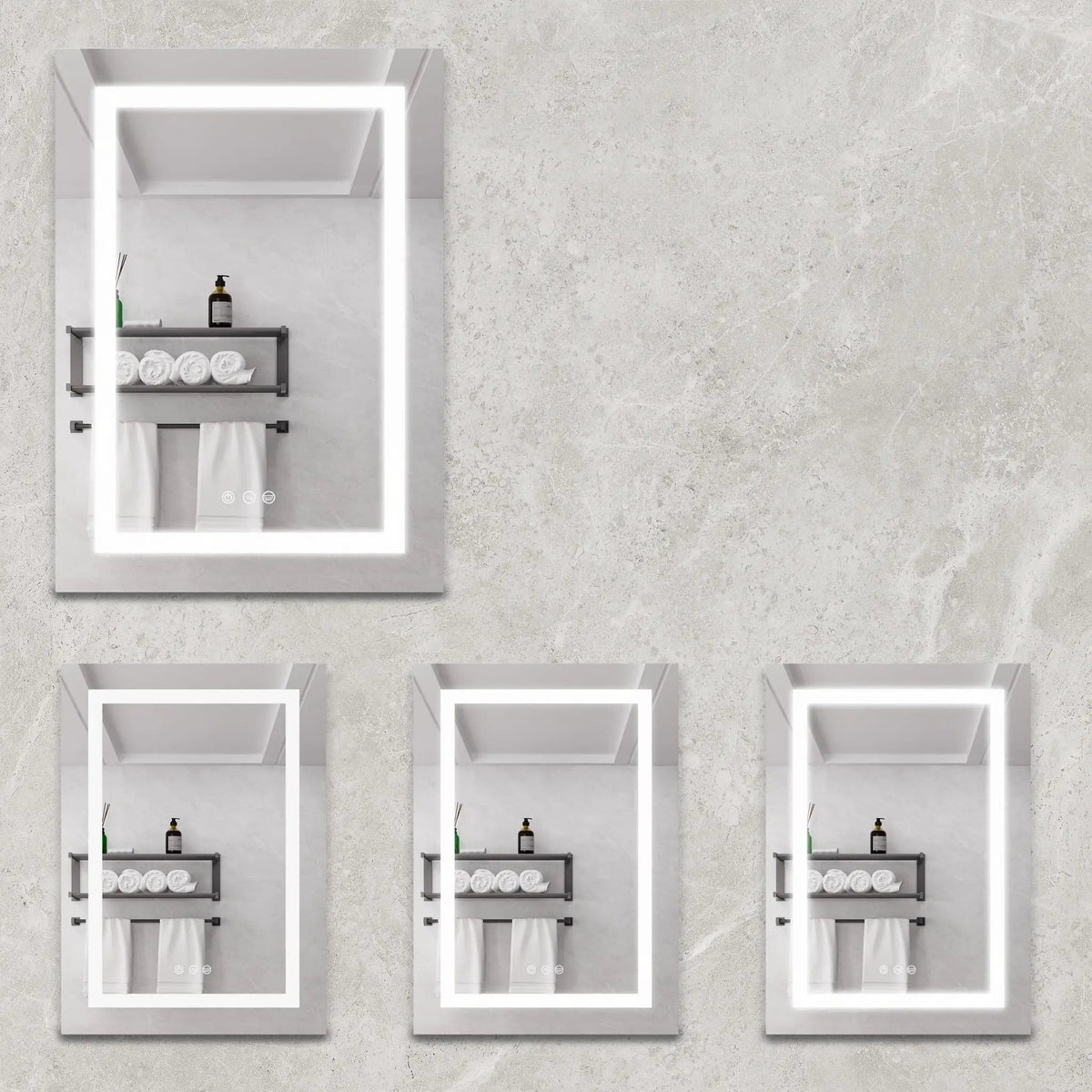 Medicine Cabinet | LED Anti Fog | Dimmable | 20 X 28 Silver