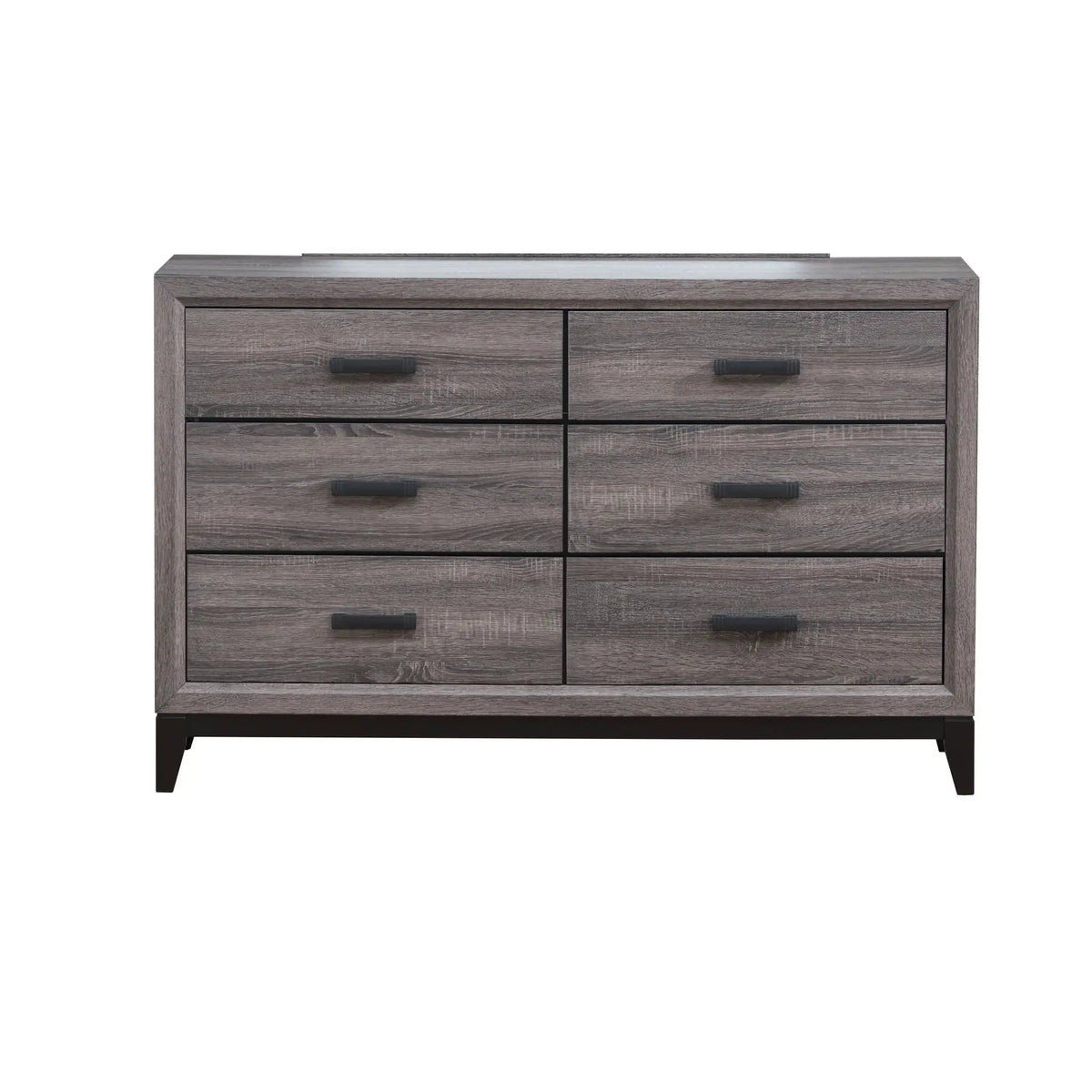 Mirage 5-Piece Bedroom Set | Rubber Wood Construction | Elegant Finish | Slat Design