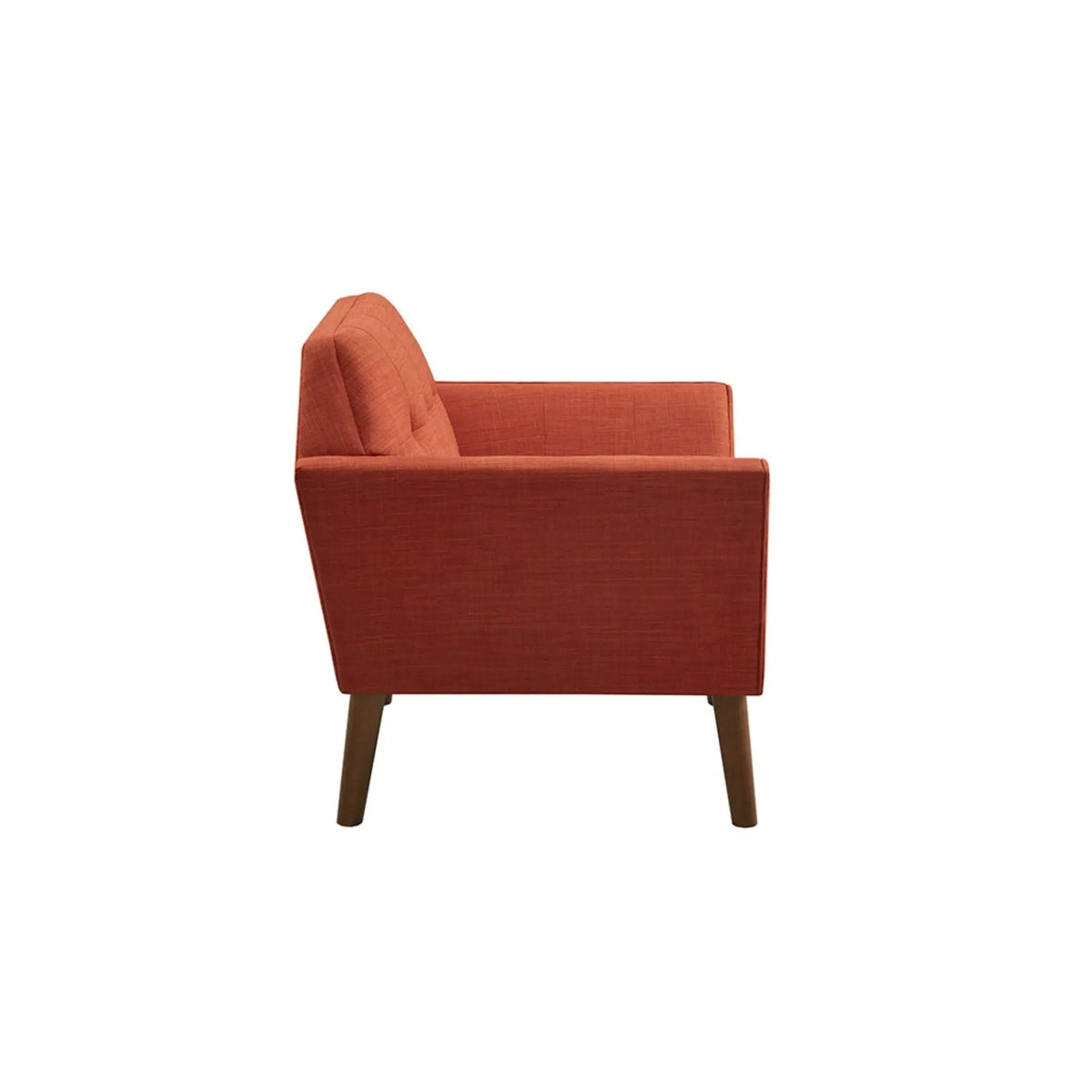 Modern Lounge Chair | Button Tufting | Mid-Century Design | Comfortable Armrests