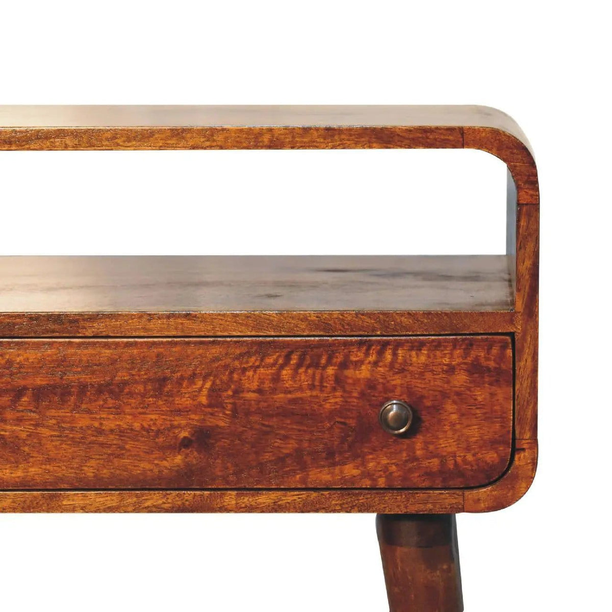 Curved Chestnut Console Table | 3 Pieces | Mango Wood | Living Room