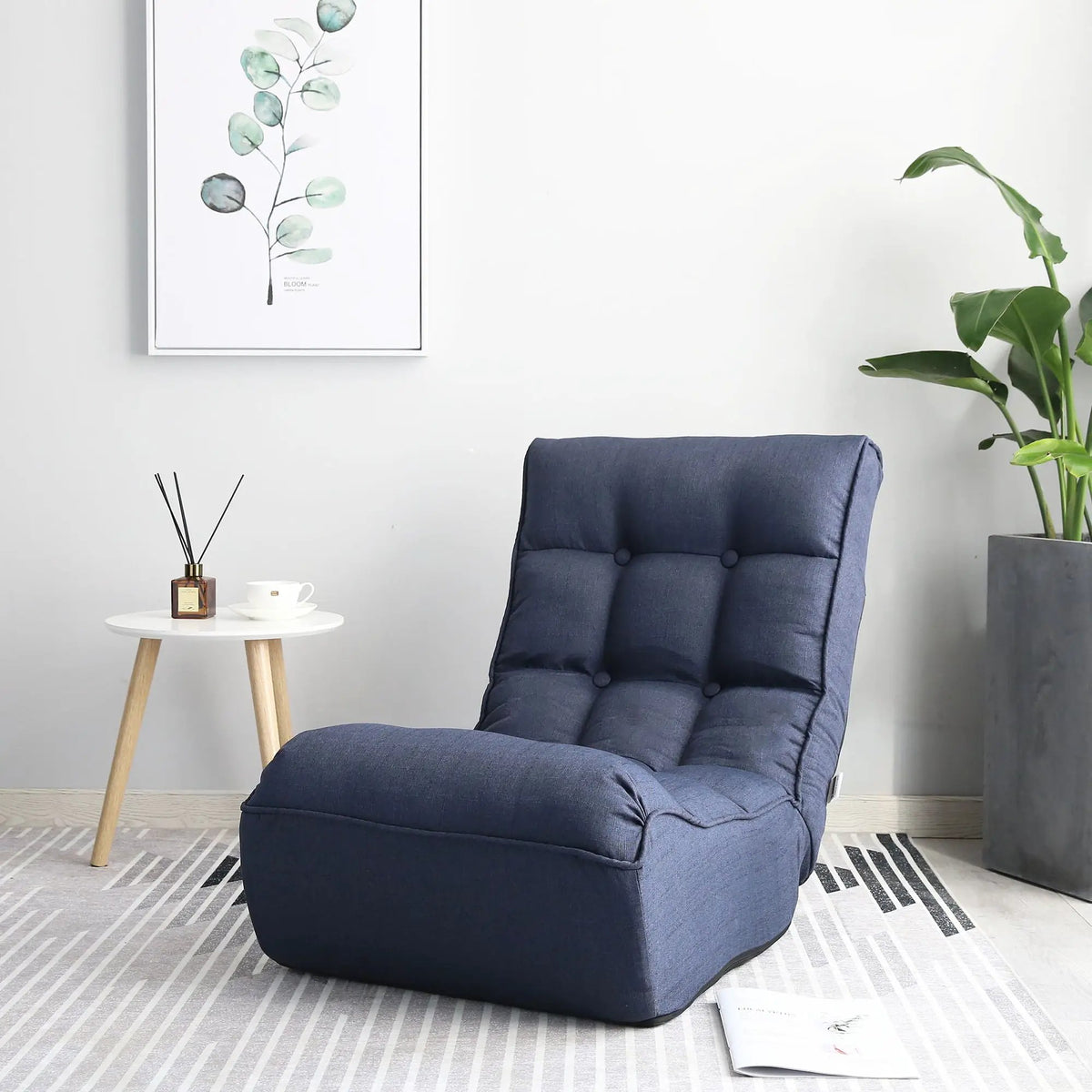 Reclining Floor Chair | Spring Supported | Foldable Base