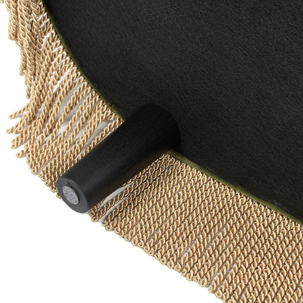 Melinda Oval Storage Bench | Button Tufted Seat | Bullion Fringe | Flip-Top Compartment