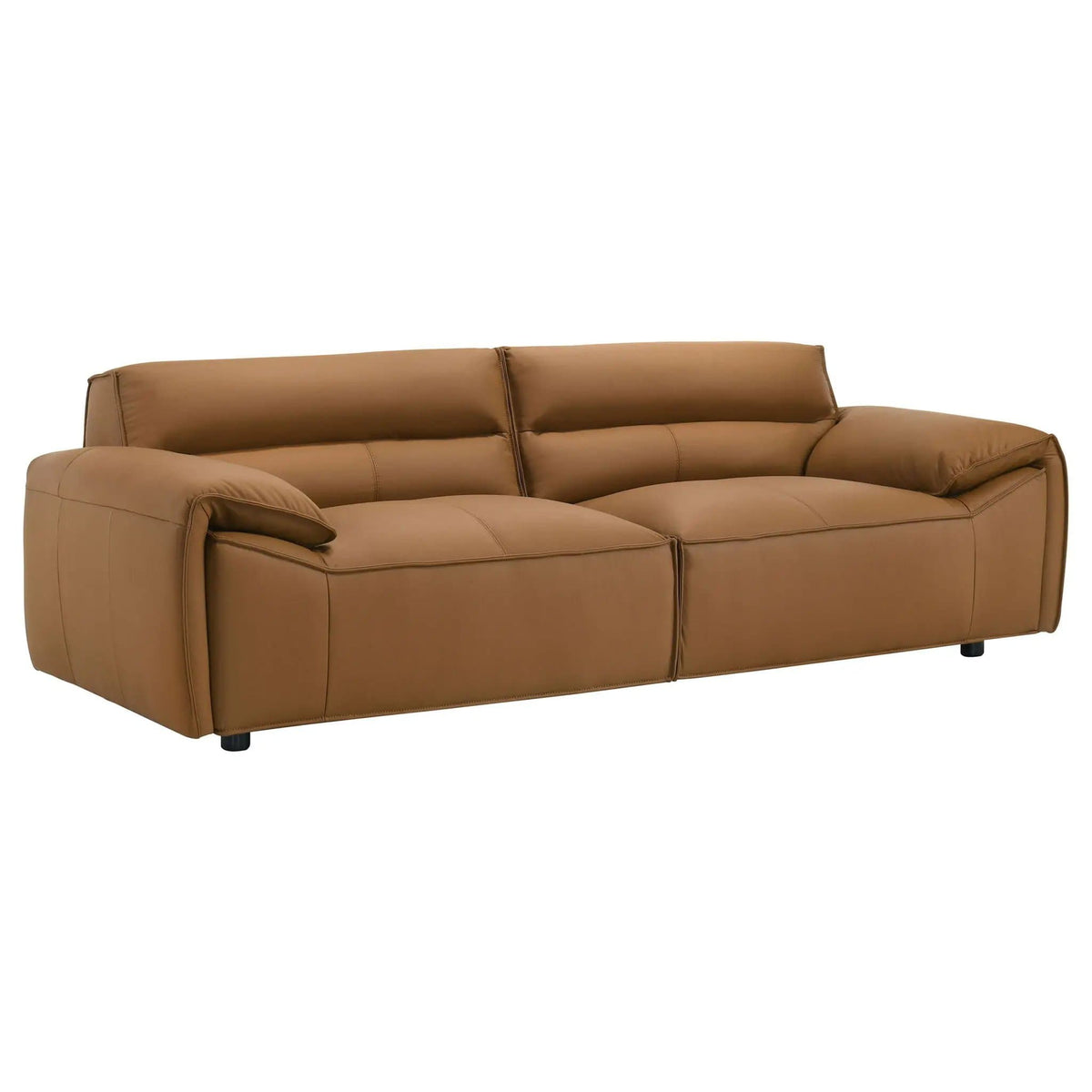 Buxton 2-piece Leather Upholstered Sofa Set | 2-Piece Set | Leather | Orange