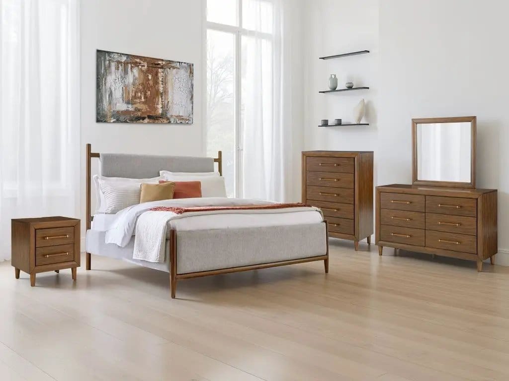 Lyncott Upholstered Bed | 3 Pieces | Bedroom Furniture | Bedroom