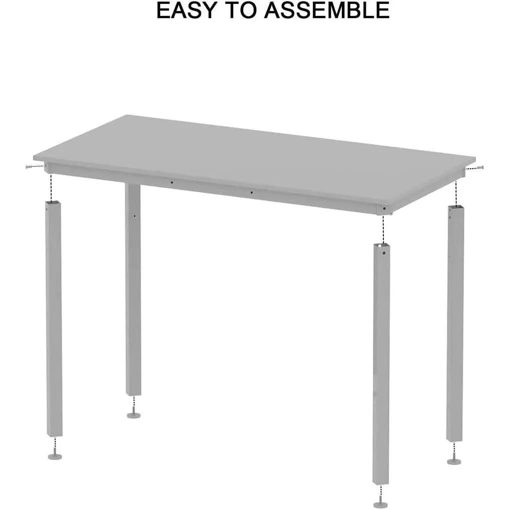 Home Office Desk 45 Degree Metal Legs With Adjustable Pads from PriceLows™