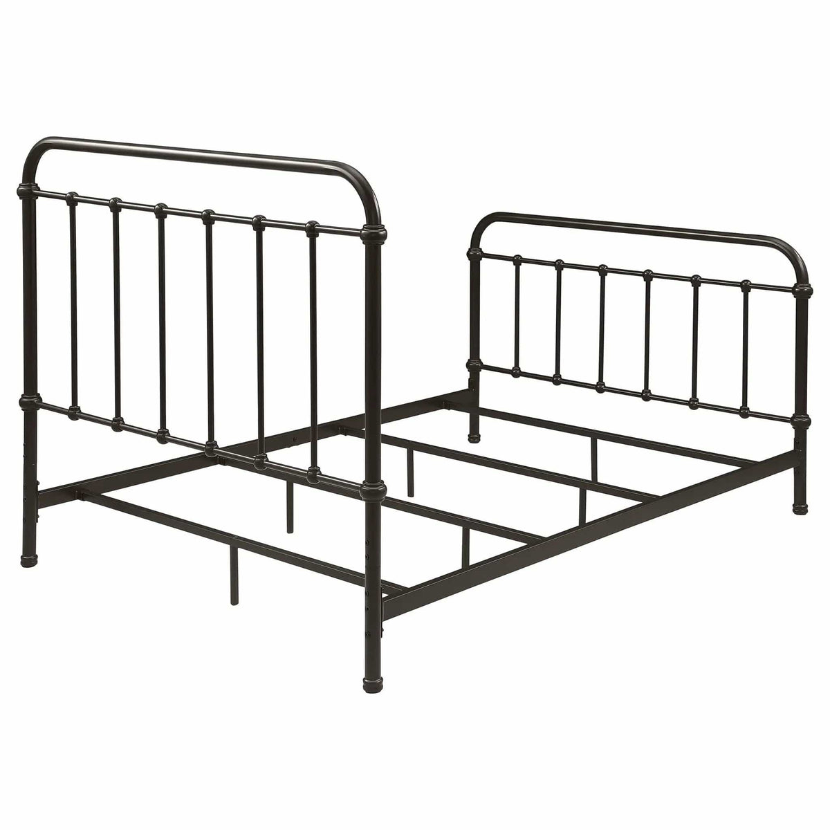 Livingston Metal Full Open Frame Bed Dark | 57.5 x 81.5 x 51.5 in | Metal | Bronze