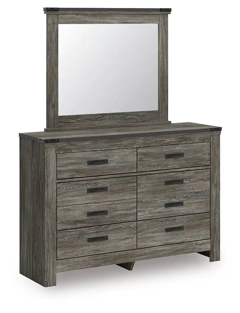 Frandern Bookcase Panel Bedroom Set | 4 Piece Bedroom Set | Metal | Bedroom