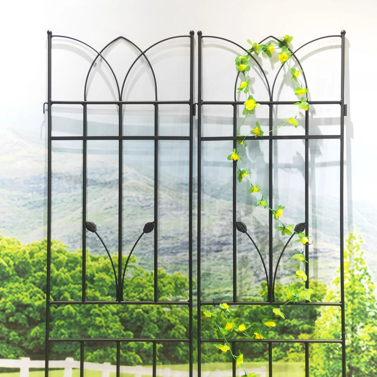 Metal Garden Trellis | Rustproof | 36.5 Inch Width | 71 Inch Height